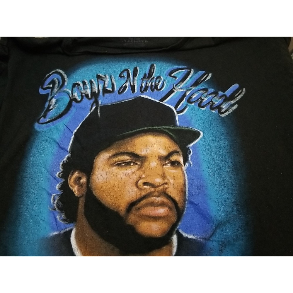 Freeze Boyz‎ N The Hood Shirt Short Sleeve Graphic Print Black Crew Neck Large